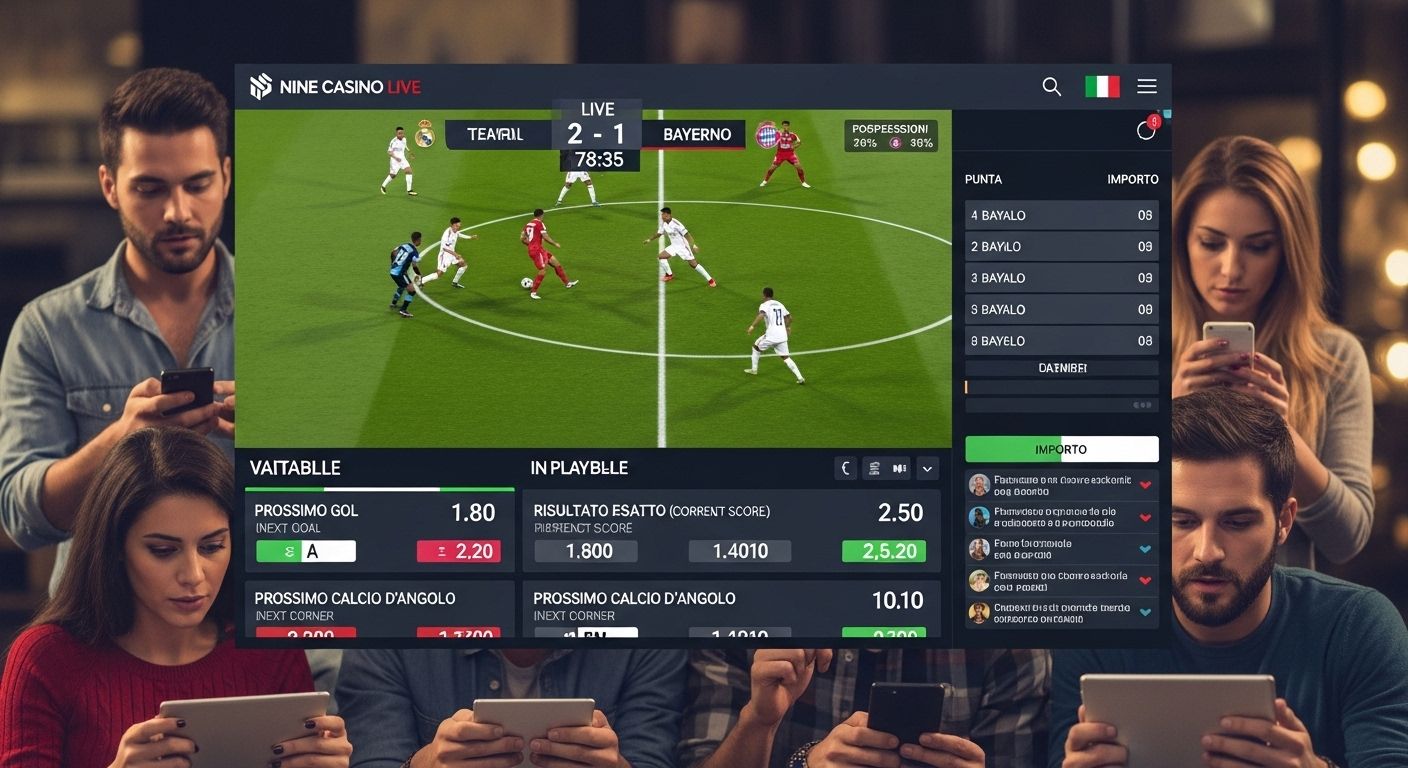 Funzionalità delle scommesse live betting odds